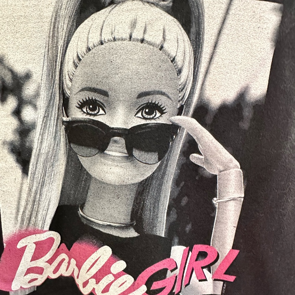 Mattel Barbie Girl’s S Black Sweatshirt Black - Picture 2 of 4